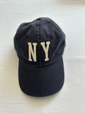 Brandy Melville Navy Cap with Off White NY